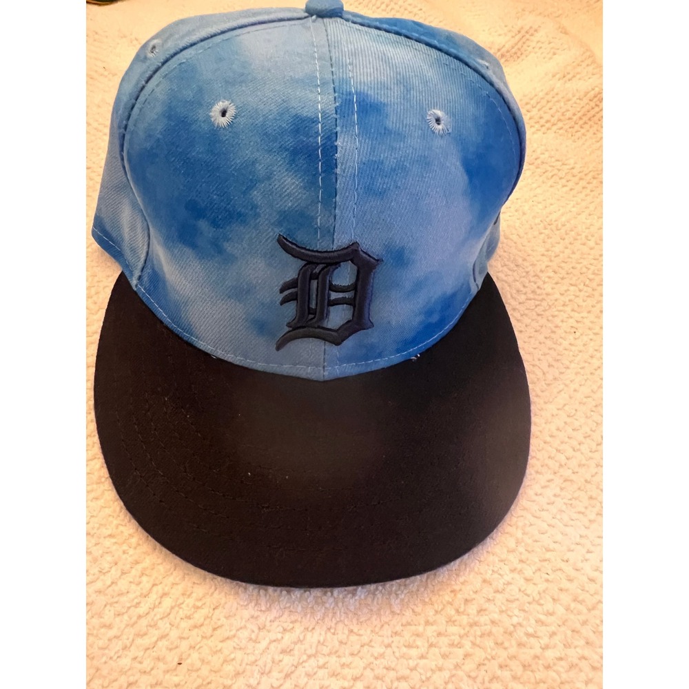 New Era 59FIFTY Detroit Tigers Tie Dye Blue Fitted Hat MLB Cap 7 1/8